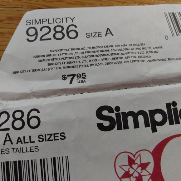 Vintage Doll Clothes Sewing Pattern Dress 12" to 22" Dolls Simplicity 9286 UNCUT - Picture 3 of 9